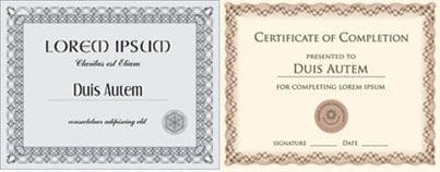 certificate