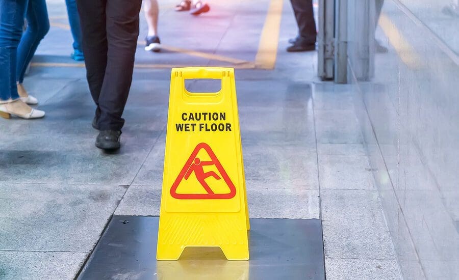 wet floor caution