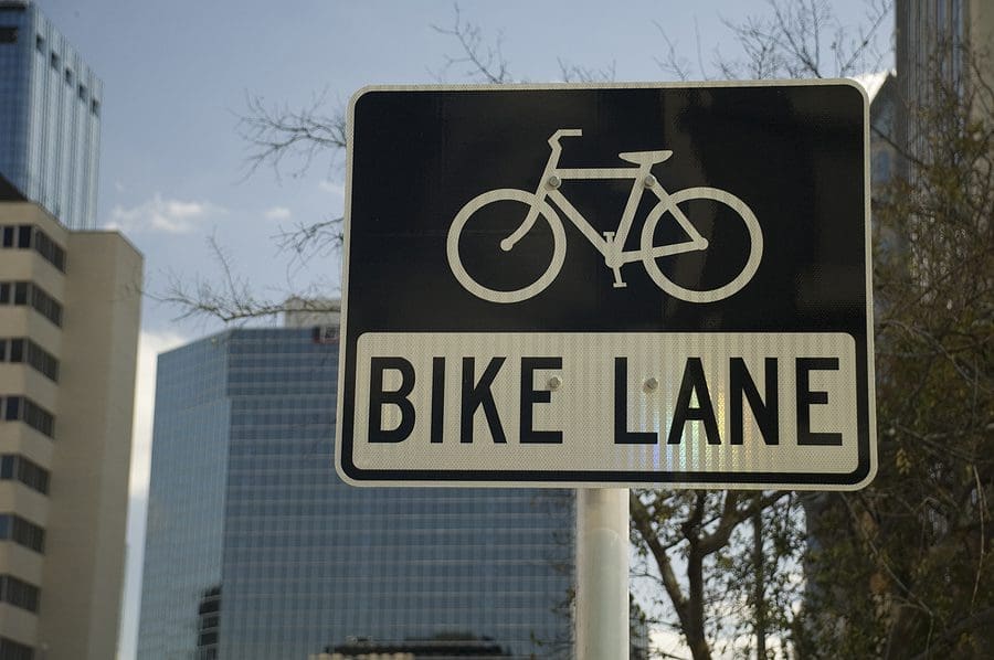 bike lane sign