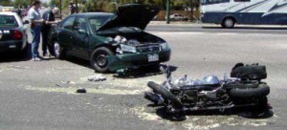 car vs bike accident