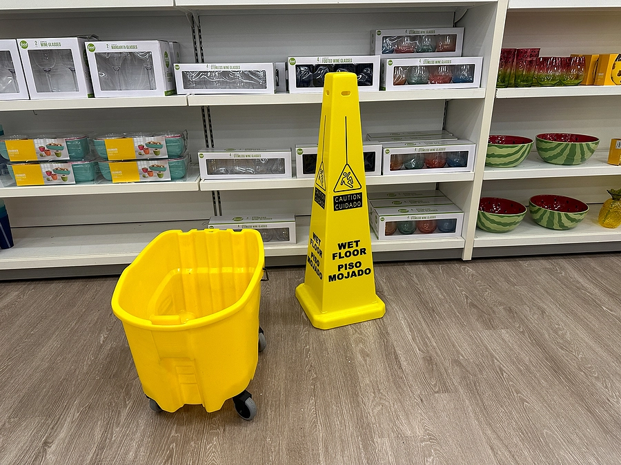 wet floor in a store increases the risk of a patron sustaining a slip and fall injury