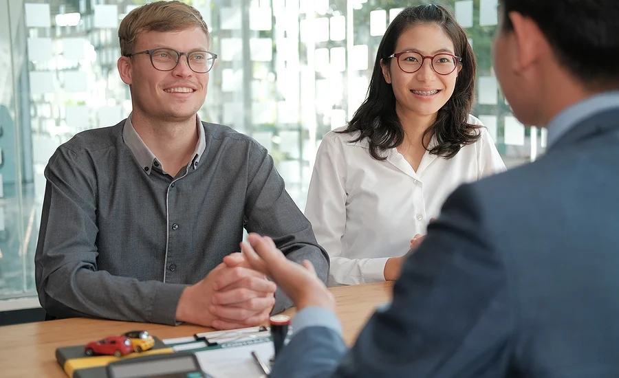 clients speaking with a personal injury lawyer during a free consultation